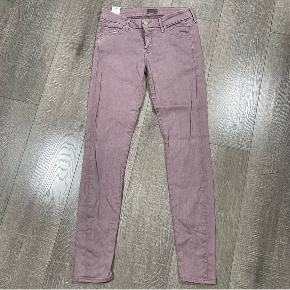 MOTHER Women's Skinny Jeans in Brown - Picture 2 of 10